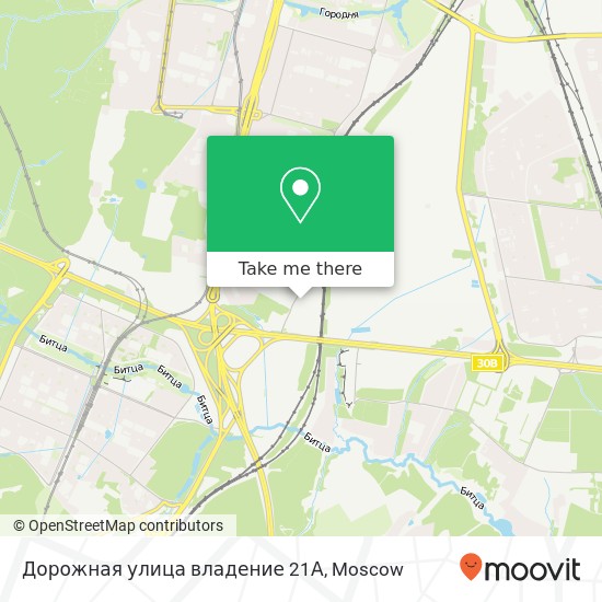 Дорожная улица владение 21А map