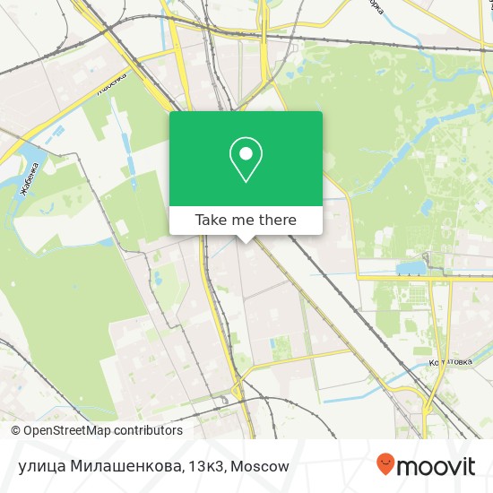 улица Милашенкова, 13к3 map