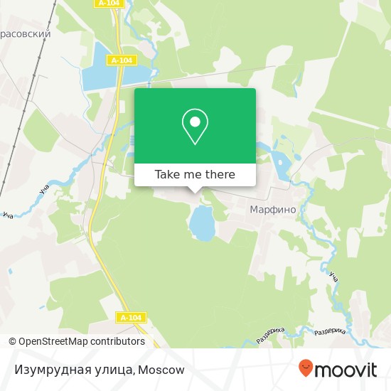 Изумрудная улица map