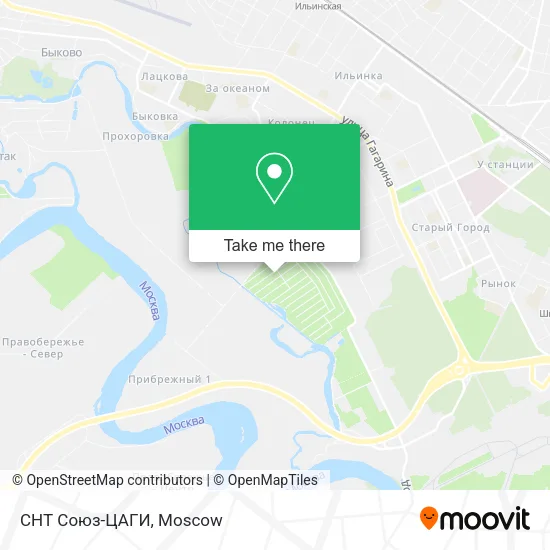 СНТ Союз-ЦАГИ map