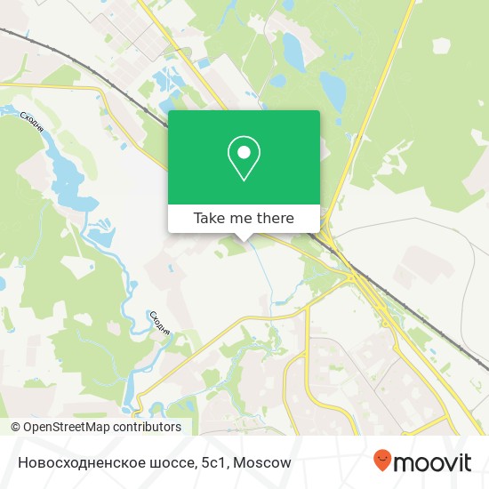 Новосходненское шоссе, 5с1 map