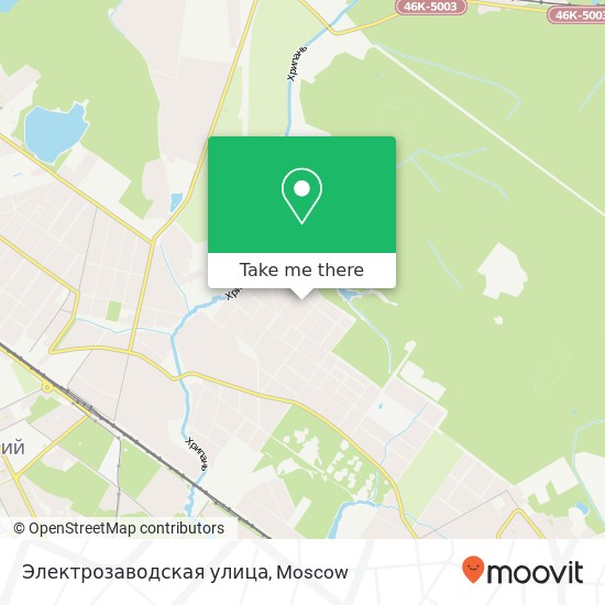 Электрозаводская улица map