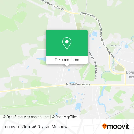 поселок Летний Отдых map