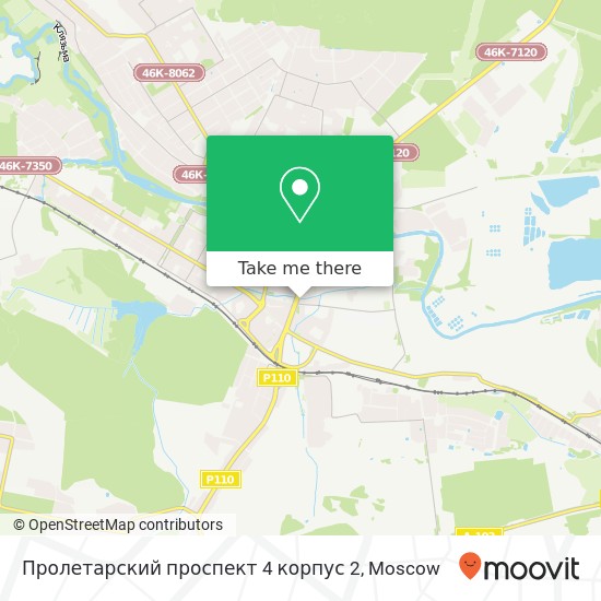 Пролетарский проспект 4 корпус 2 map