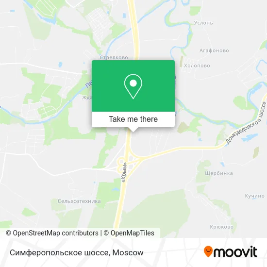 Симферопольское шоссе map
