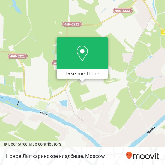 Новое Лыткаринское кладбище map