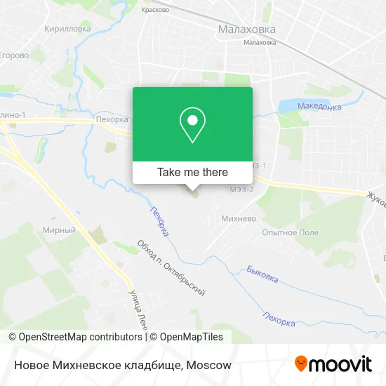 Новое Михневское кладбище map