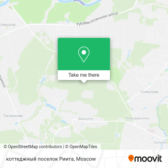 коттеджный поселок Риита map