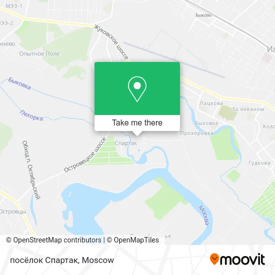 посёлок Спартак map