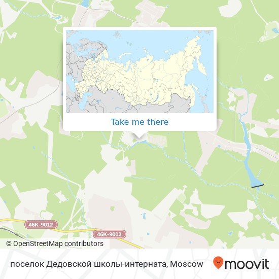 поселок Дедовской школы-интерната map