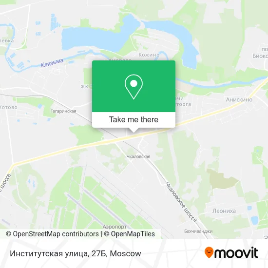 Институтская улица, 27Б map