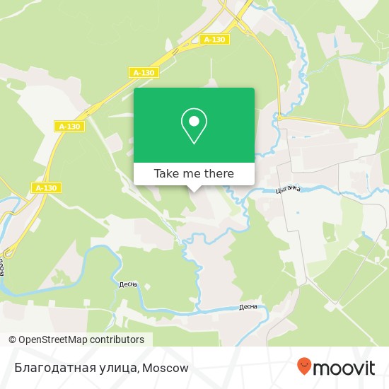 Благодатная улица map