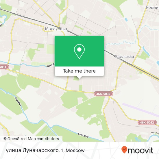 улица Луначарского, 1 map
