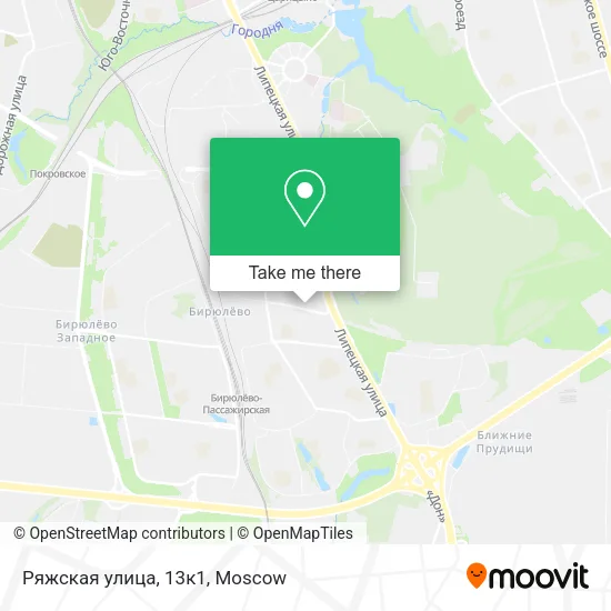 Ряжская улица, 13к1 map