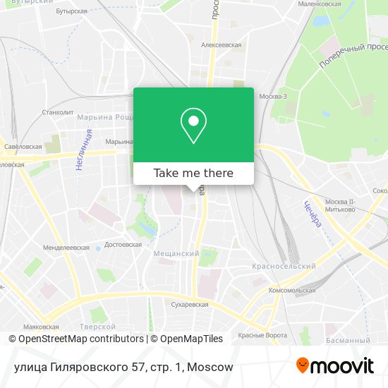 улица Гиляровского 57, стр. 1 map