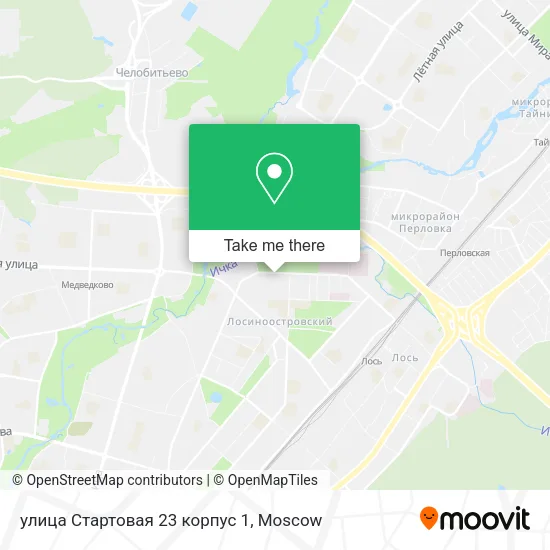 улица Стартовая 23 корпус 1 map