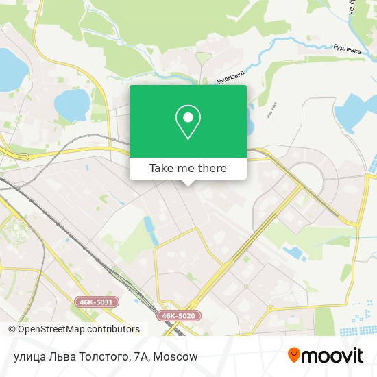 улица Льва Толстого, 7А map