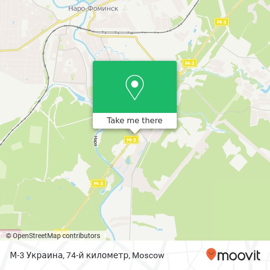 М-3 Украина, 74-й километр map