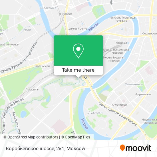Воробьёвское шоссе, 2к1 map