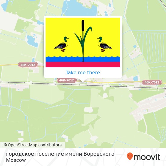 городское поселение имени Воровского map