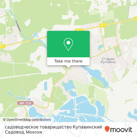 садоводческое товарищество Купавинский Садовод map