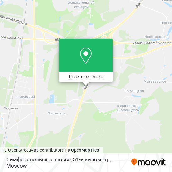 Симферопольское шоссе, 51-й километр map