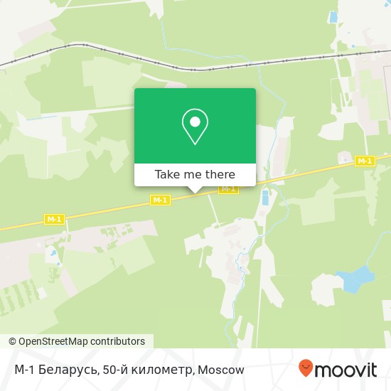 М-1 Беларусь, 50-й километр map