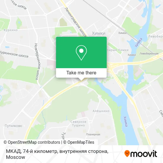 МКАД, 74-й километр, внутренняя сторона map