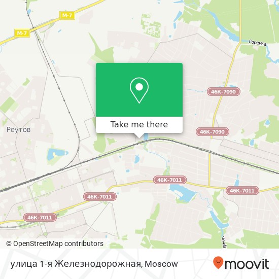 улица 1-я Железнодорожная map