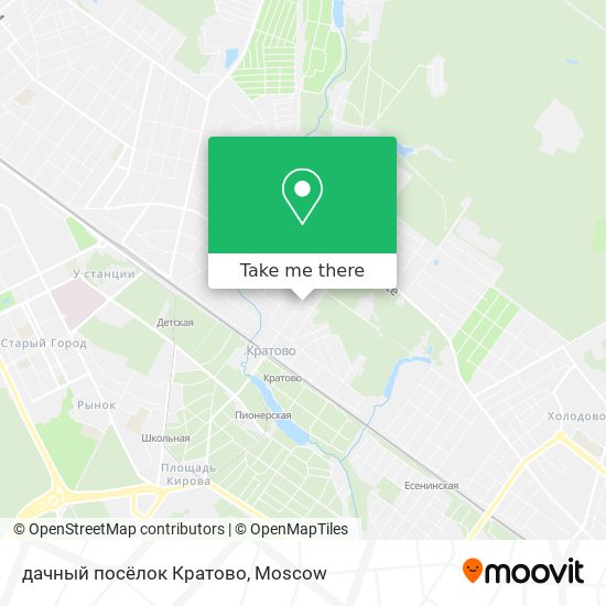 дачный посёлок Кратово map