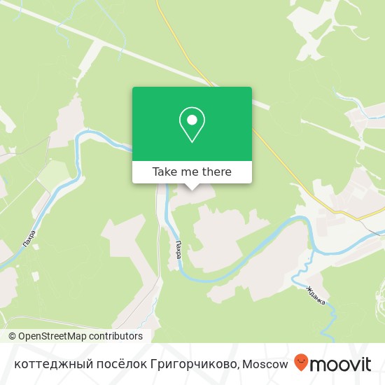 коттеджный посёлок Григорчиково map