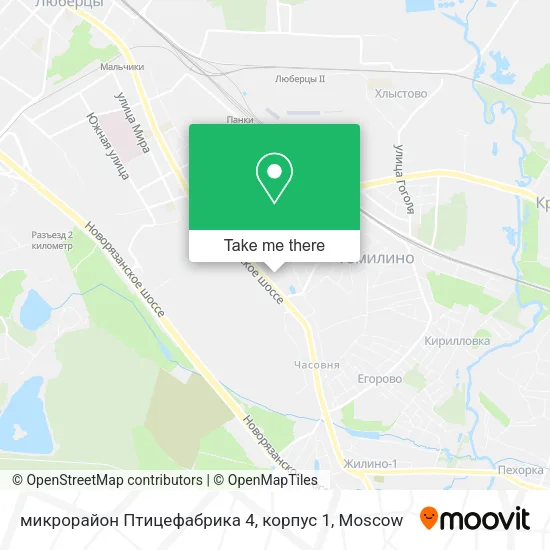 микрорайон Птицефабрика 4, корпус 1 map