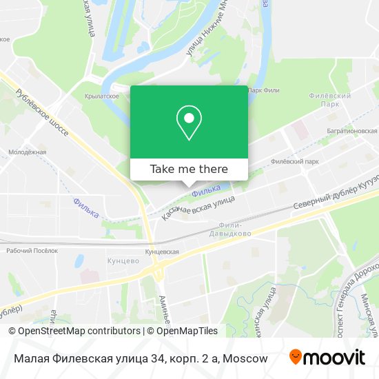 Малая Филевская улица 34, корп. 2 а map