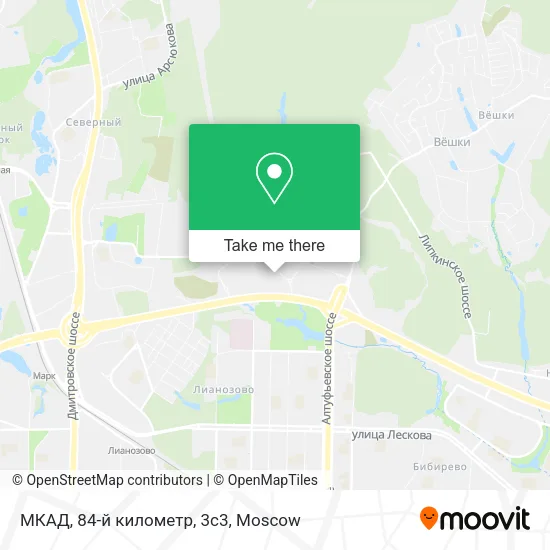 МКАД, 84-й километр, 3с3 map