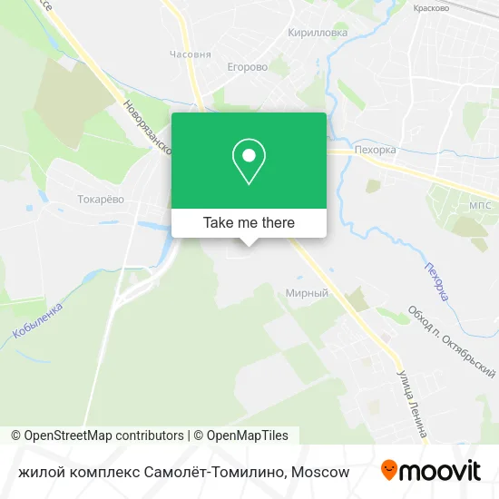 жилой комплекс Самолёт-Томилино map
