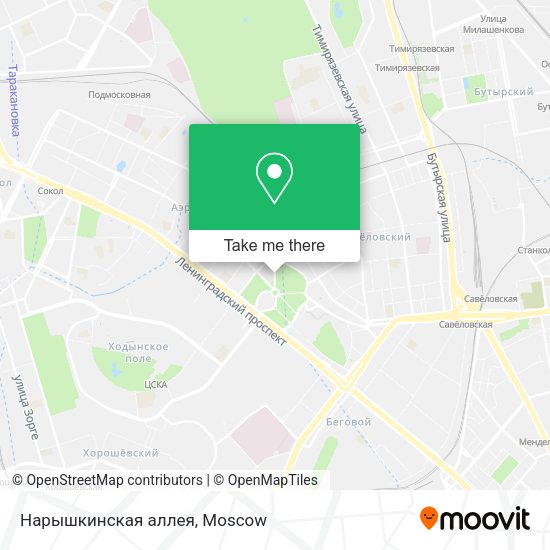 Нарышкинская аллея map