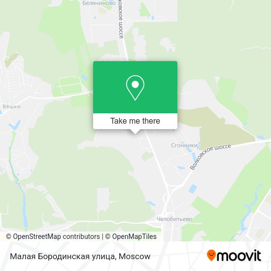 Малая Бородинская улица map