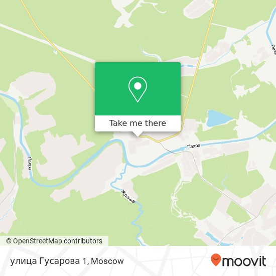 улица Гусарова 1 map