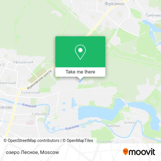 озеро Лесное map