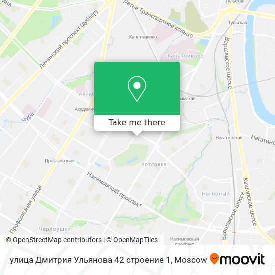 улица Дмитрия Ульянова 42 строение 1 map