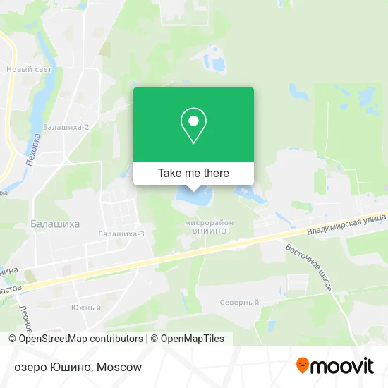озеро Юшино map