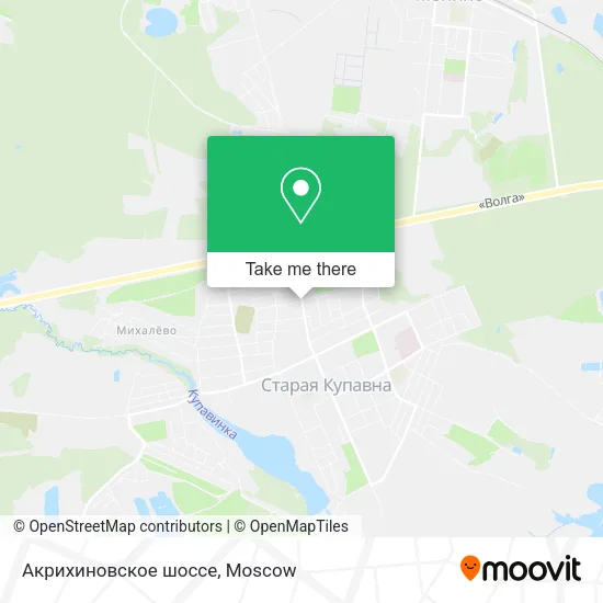 Акрихиновское шоссе map