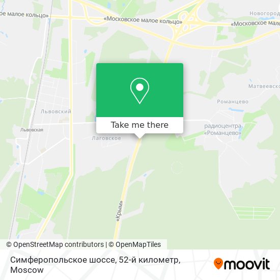 Симферопольское шоссе, 52-й километр map