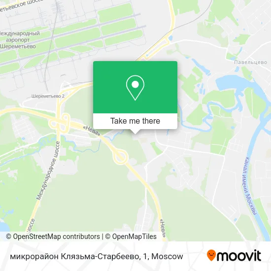 микрорайон Клязьма-Старбеево, 1 map