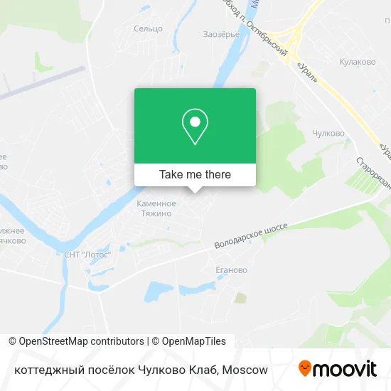 коттеджный посёлок Чулково Клаб map