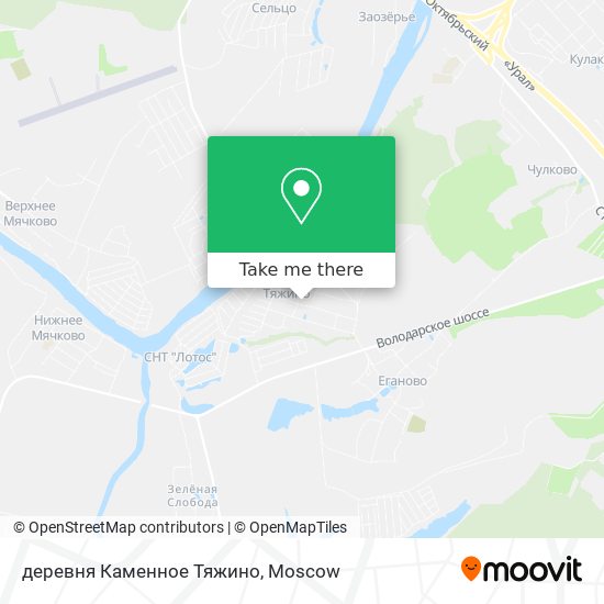 деревня Каменное Тяжино map