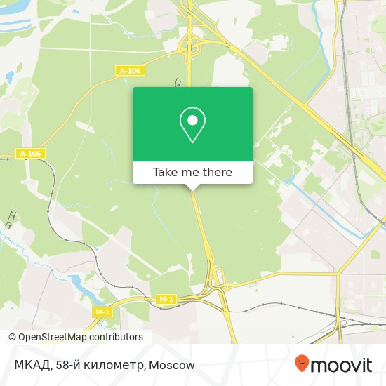 МКАД, 58-й километр map