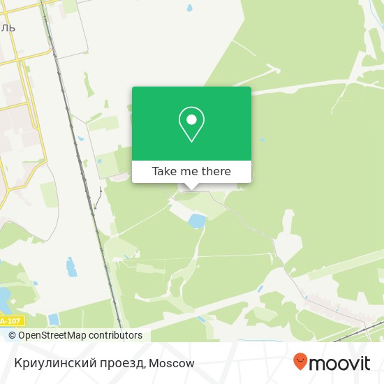 Криулинский проезд map