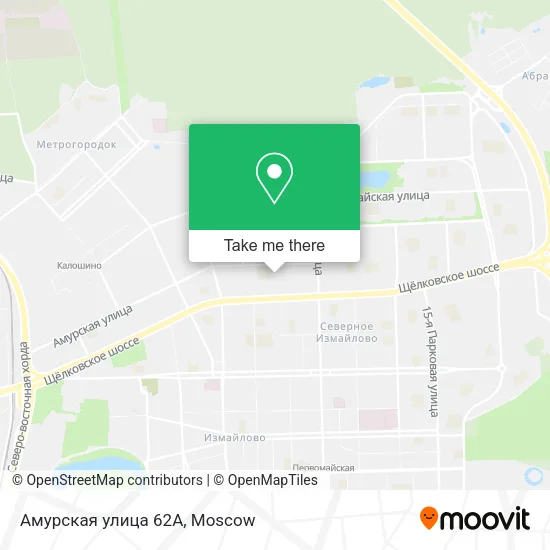Амурская улица 62А map