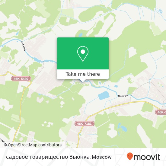 садовое товарищество Вьюнка map